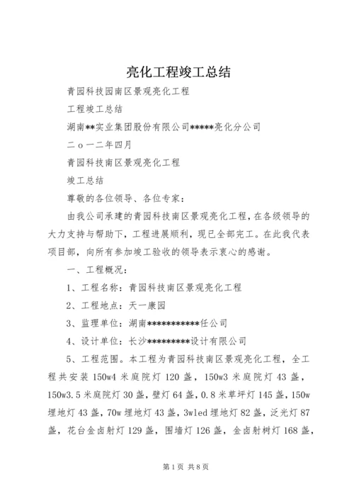 亮化工程竣工总结.docx