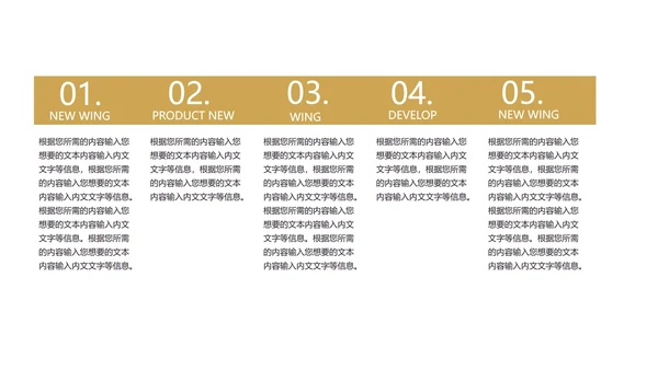 黄色商务风简约总结汇报PPT模板