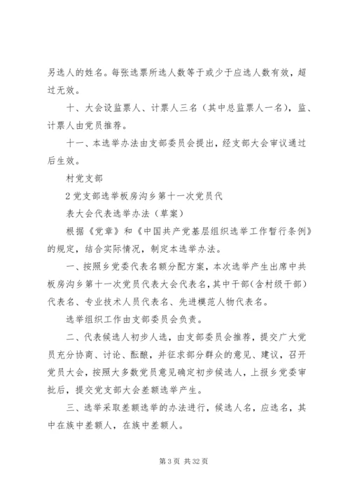 支部党代表选举办法.docx