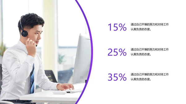 简约风紫色创意年会盛典PPT