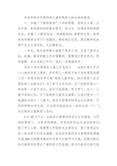 农村小学关爱残疾儿童工作总结.docx