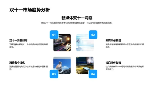 双十一新媒体内容创新PPT模板