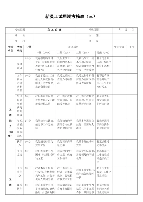 新员工试用期考核表(样本).docx