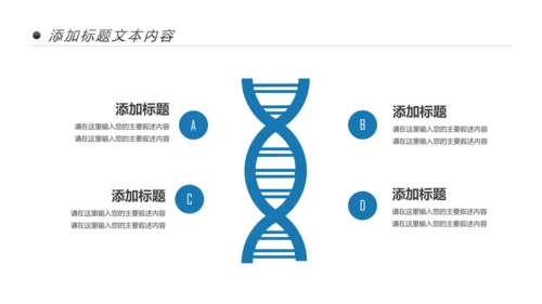 基因生物化学医疗医学DNA学术研究报告PPT模板