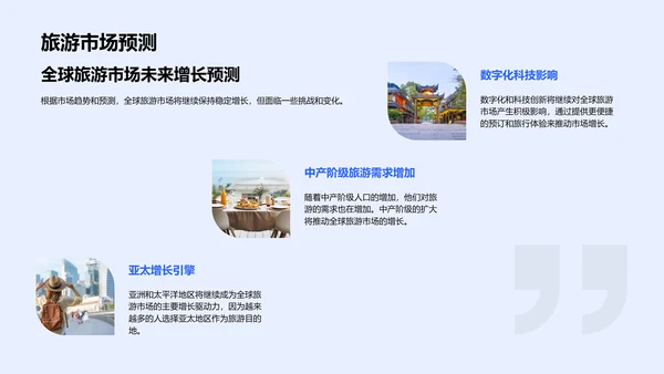 旅游业半年度报告PPT模板