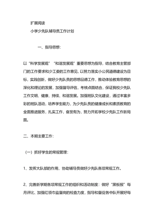 小学辅导员工作计划3篇.docx