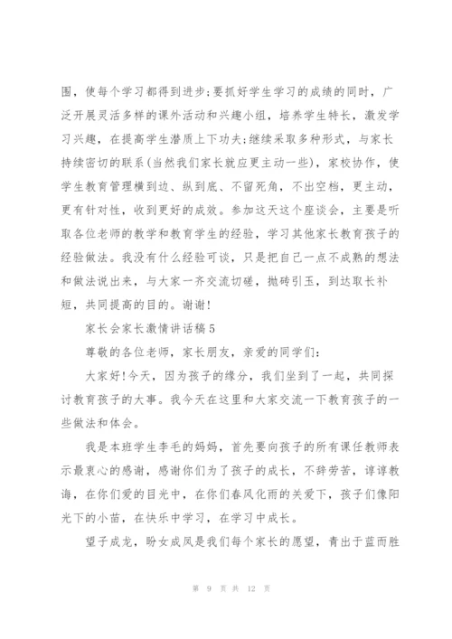 家长会家长激情讲话稿5篇.docx