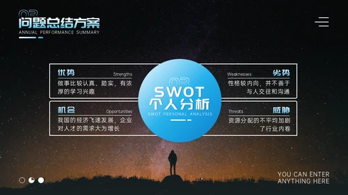 大气星空宇宙外空宇航员商业计划书通用PPT模板