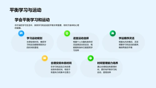 学习效能与运动PPT模板