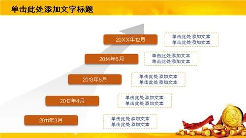 奢华金币贵金属金融理财通用PPT模板