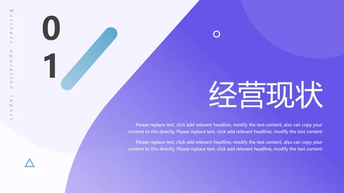 运营管理经营分析报告PPT模板