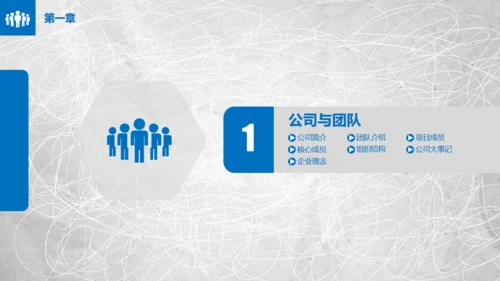 混乱的笔划商业项目创业计划书通用PPT模板