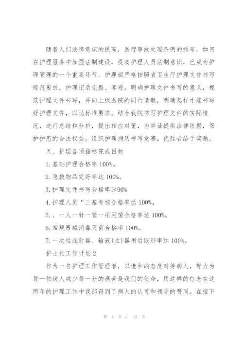 护士长个人工作计划3篇.docx