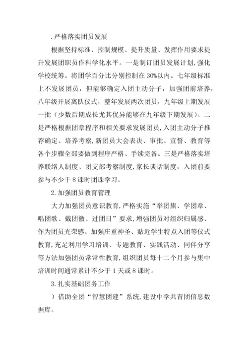 中学共青团改革专业方案.docx