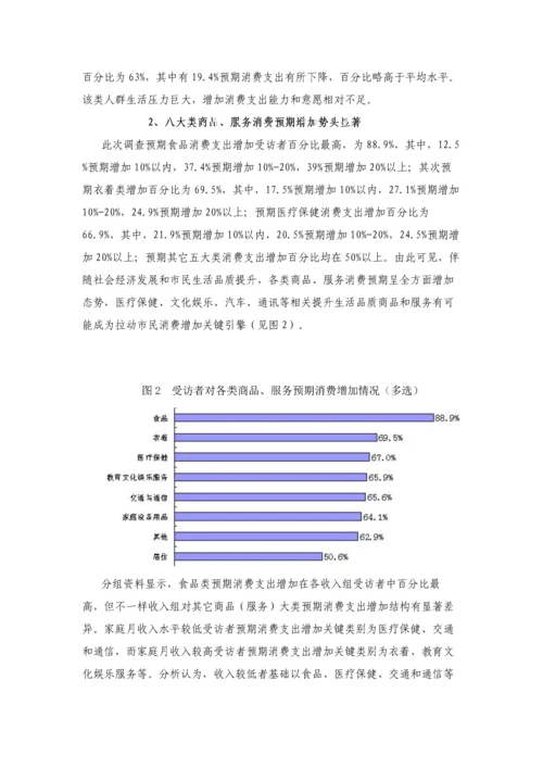 上海市民家庭消费支出预期调查研究报告.docx