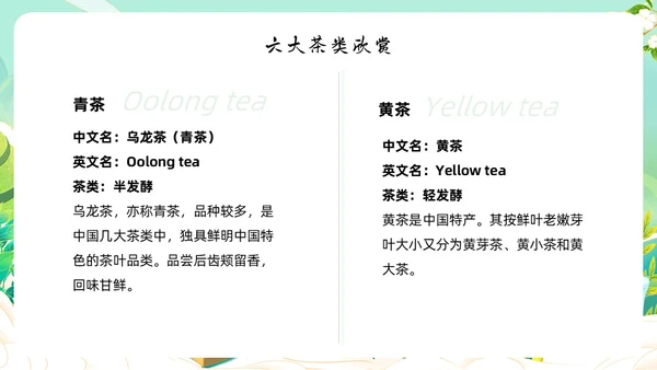 绿色国潮风少儿茶艺培训课件员工培训ppt