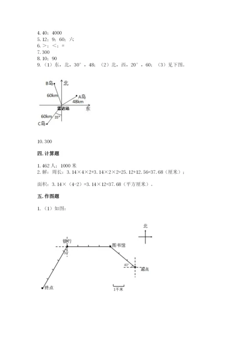 人教版六年级上册数学期末测试卷（完整版）word版.docx