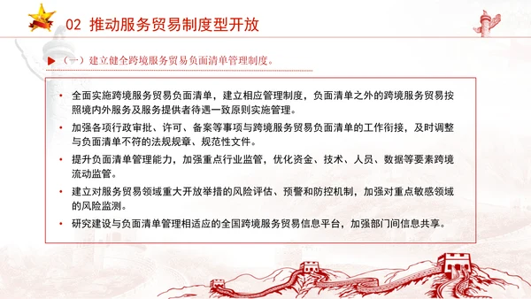 关于以高水平开放推动服务贸易高质量发展的意见全文学习PPT课件