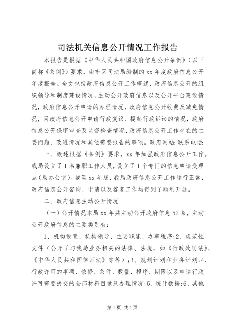 司法机关信息公开情况工作报告 (2).docx