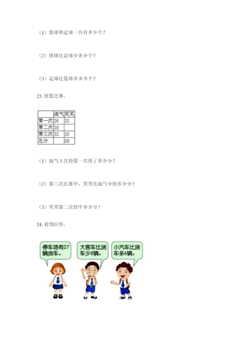 小学二年级数学应用题50道及答案（精选题）.docx