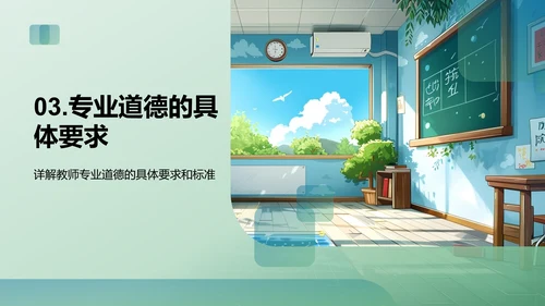 教师职业指南PPT模板