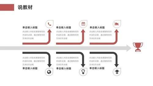 红色黑色商务风体育说课教学说课通用ppt模板