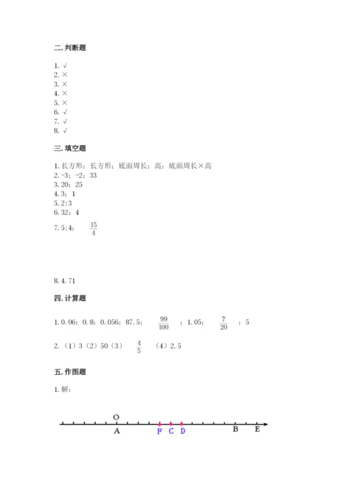 北京版小学六年级下册数学期末综合素养测试卷精品（夺分金卷）.docx