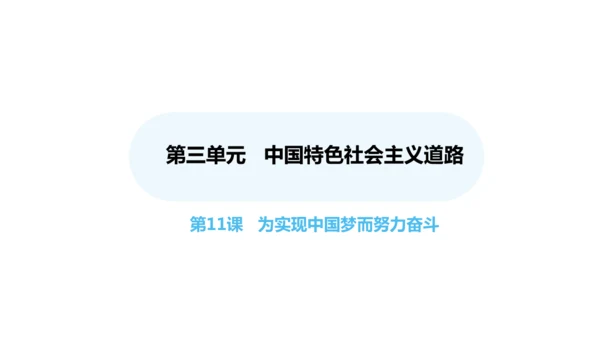 第11课 为实现中国梦而努力奋斗   课件 2024-2025学年统编版八年级历史下册