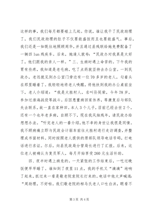 乡镇民政工作心得体会.docx