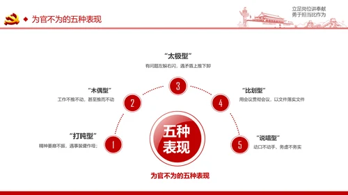 立足岗位讲奉献有作为专题党课PPT模板