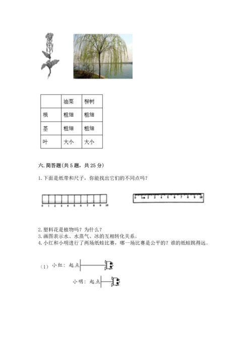 教科版小学一年级上册科学期末测试卷【典型题】.docx