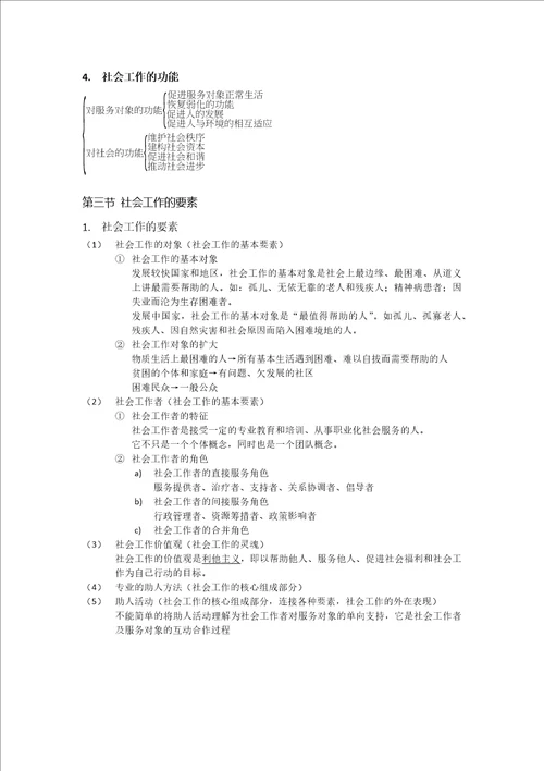 社会工作综合能力必考知识点归纳