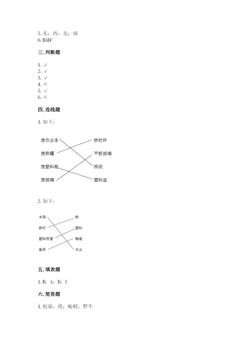 教科版科学二年级上册《期末测试卷》精品（综合题）.docx