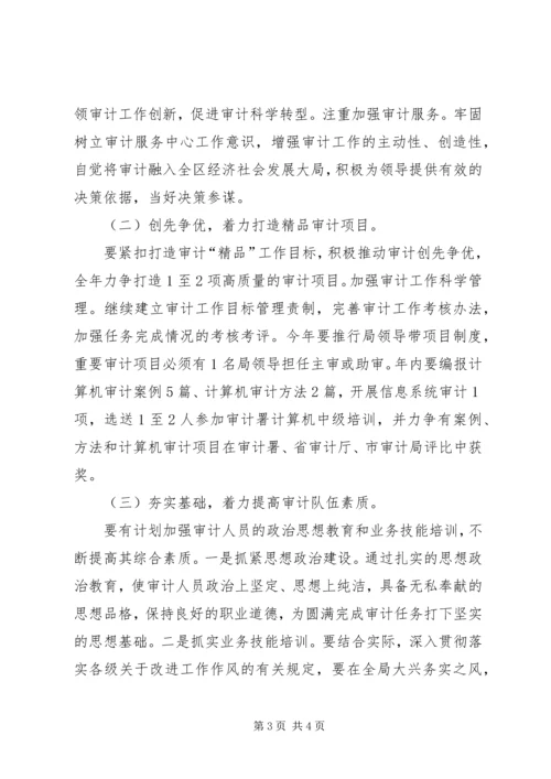 最新公司审计人员个人工作计划范文.docx