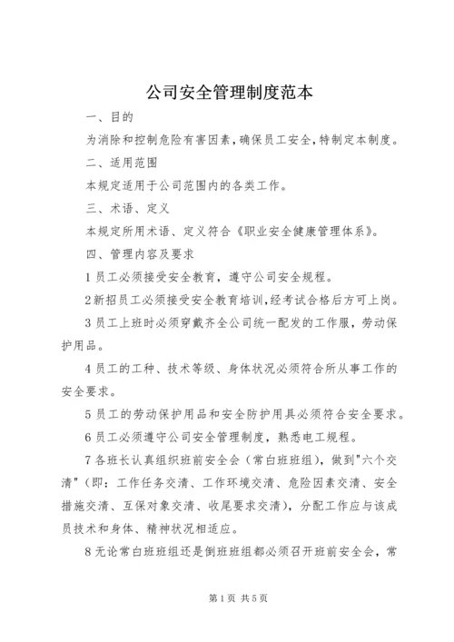 公司安全管理制度范本.docx