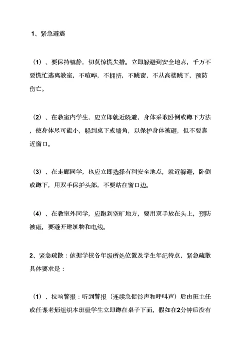 学校作文之校园地震应急专项预案.docx