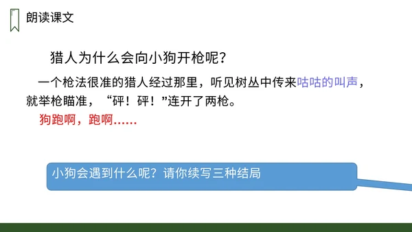 小学三年级语文小狗学叫PPT课件