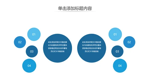蓝色欧美风企业宣传工作汇报通用PPT模板