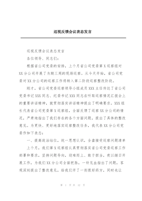 巡视反馈会议表态发言.docx