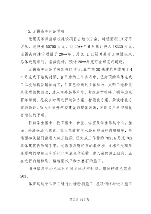 学校管理中心重点项目建设情况汇报.docx