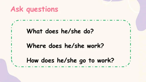 Unit 5 What does he do? PB Let's talk 课件+素材(共32张PP