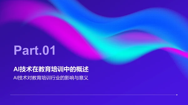 紫色科技风教育培训AI技术PPT模板