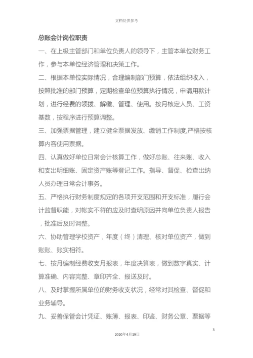 财务部的工作职责和管理制度.docx