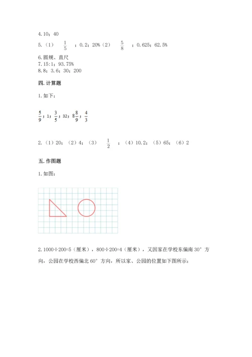 人教版六年级上册数学期末检测卷含答案【综合卷】.docx