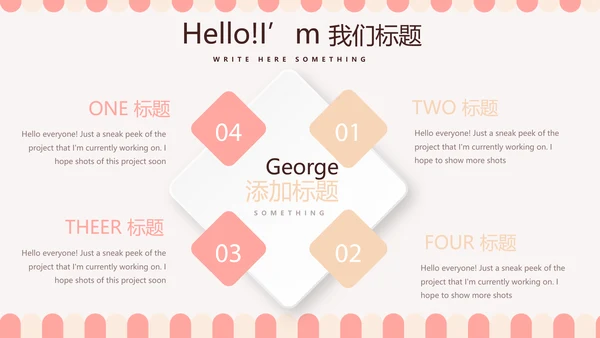 简约时尚蛋糕房烘焙动态PPT