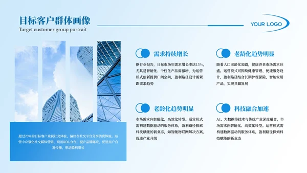 蓝色商务风创意商业计划书PPT模板