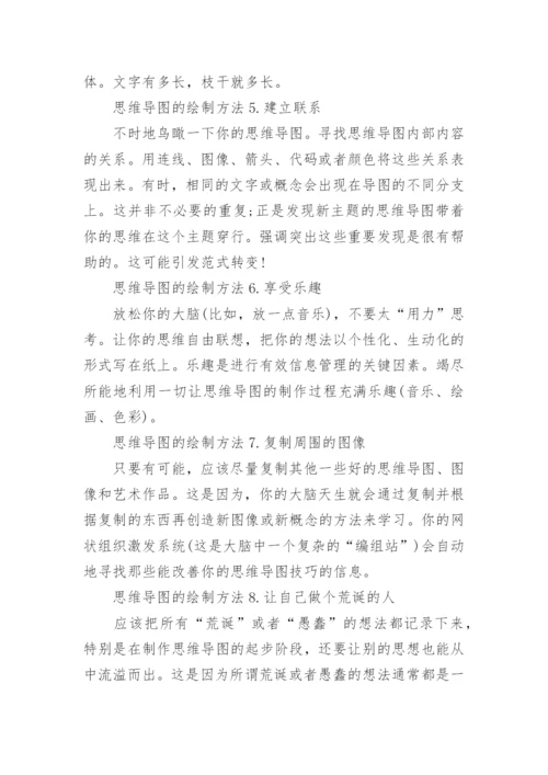 思维导图的基本方法8种基本形式.docx