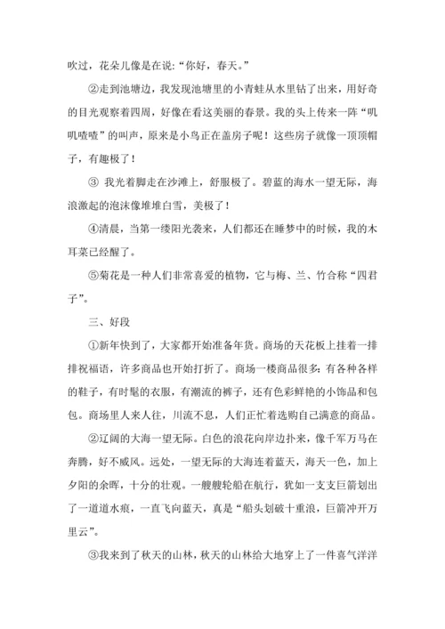 三年级上册语文第五单元《我们眼中的缤纷世界》优美好词、好句、好段.docx