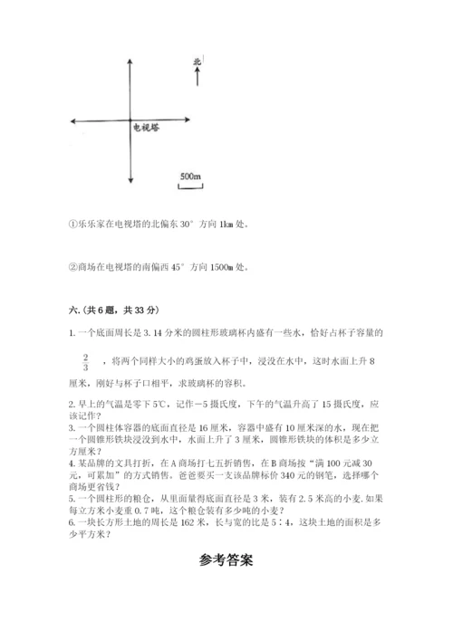浙教版数学小升初模拟试卷及完整答案（典优）.docx