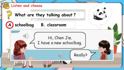 Unit 2 My schoolbag-A Let's talk（课件）-2024-2025学年人教